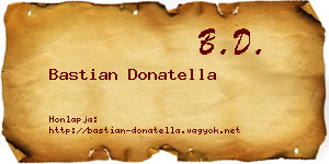 Bastian Donatella névjegykártya